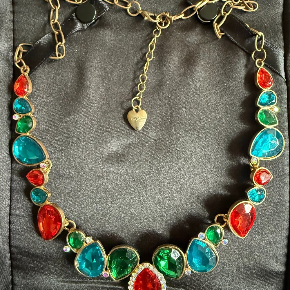 Betsey Johnson xMas Necklace-Vintage